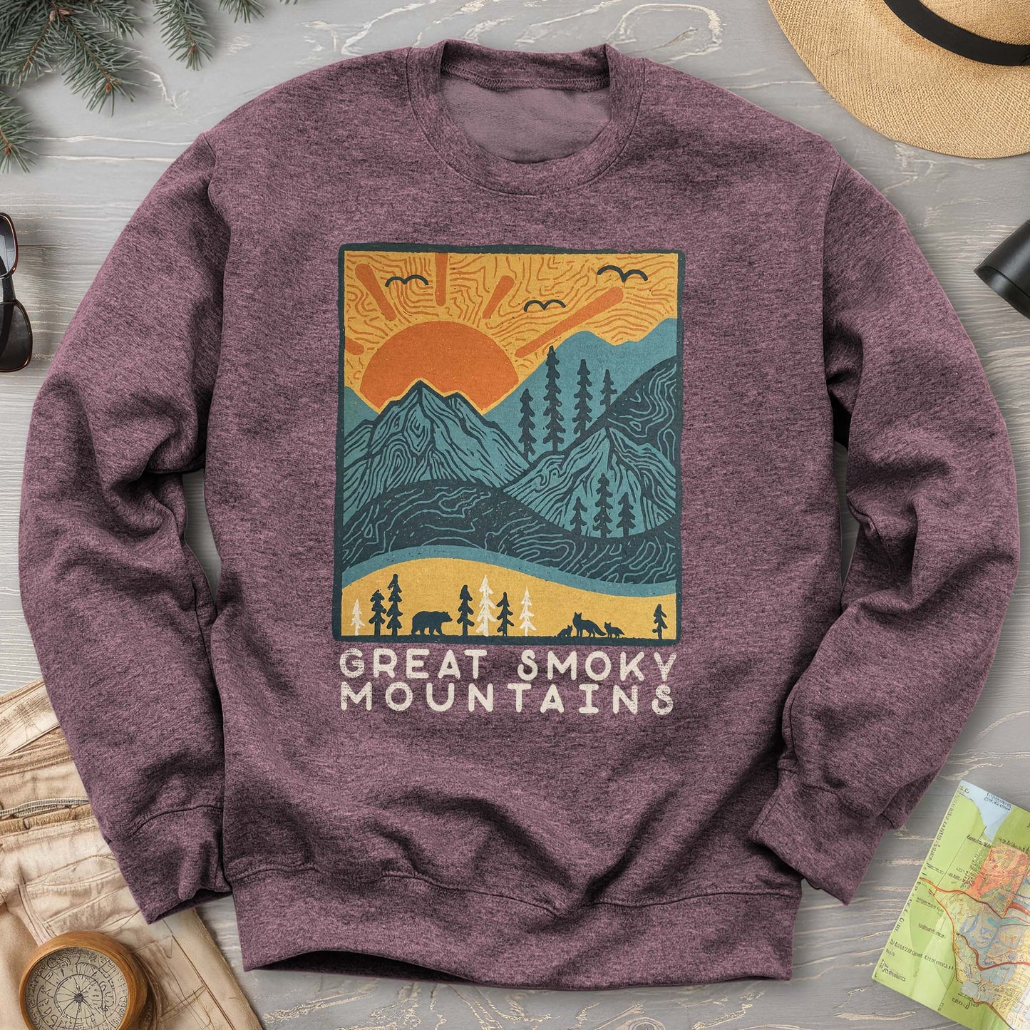 Smoky Mountains Scandi Sweatshirt