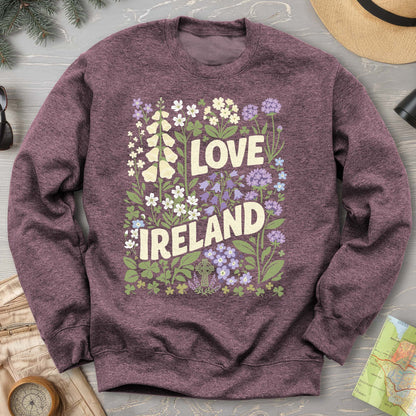 Love Ireland Flowers Sweatshirt