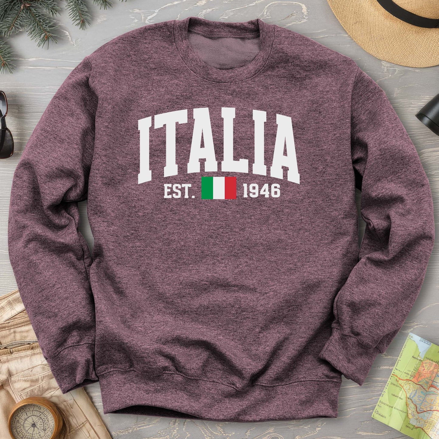 Italia Varsity Flag Sweatshirt