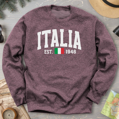 Italia Varsity Flag Sweatshirt