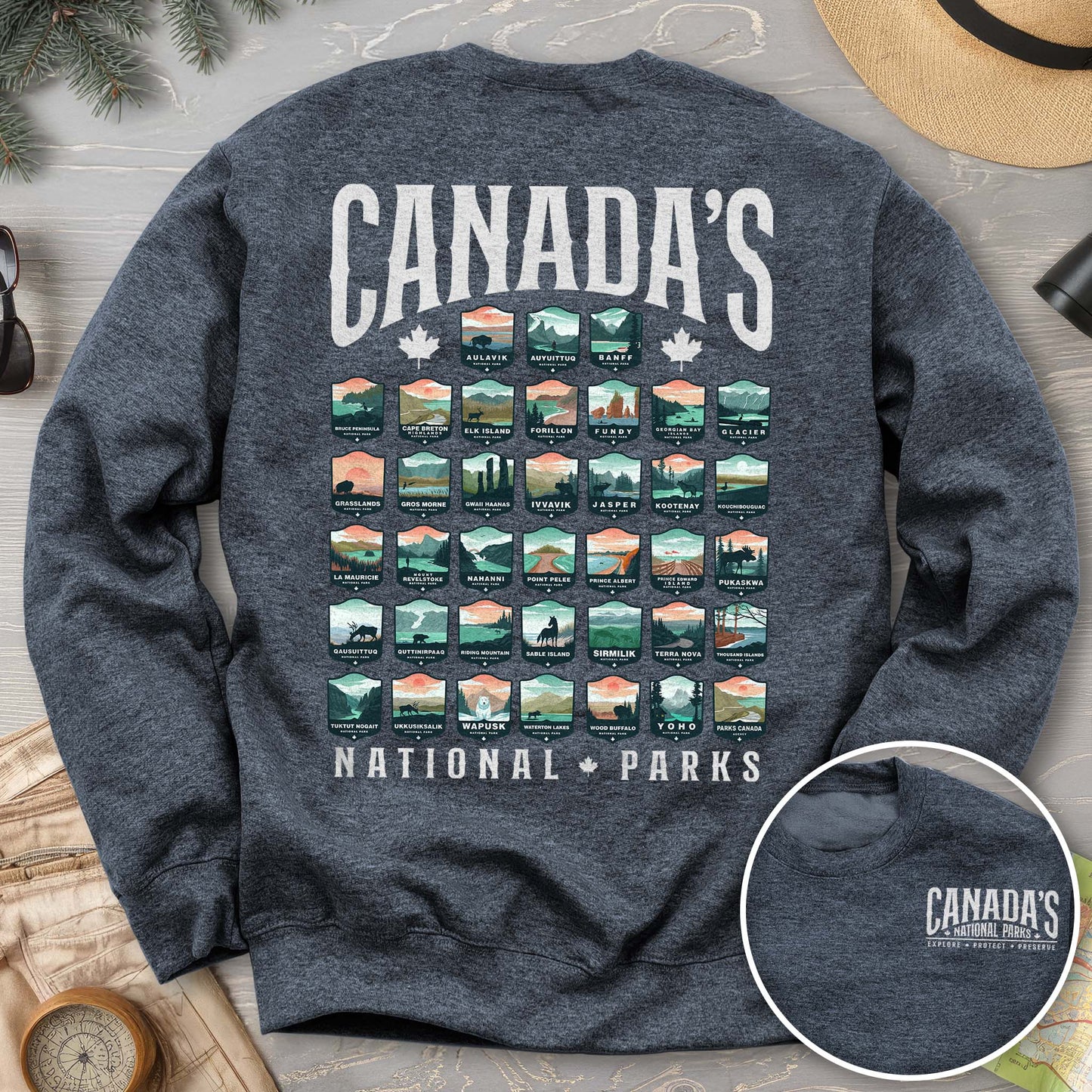 Canada's National Parks "Badges" Sweatshirt