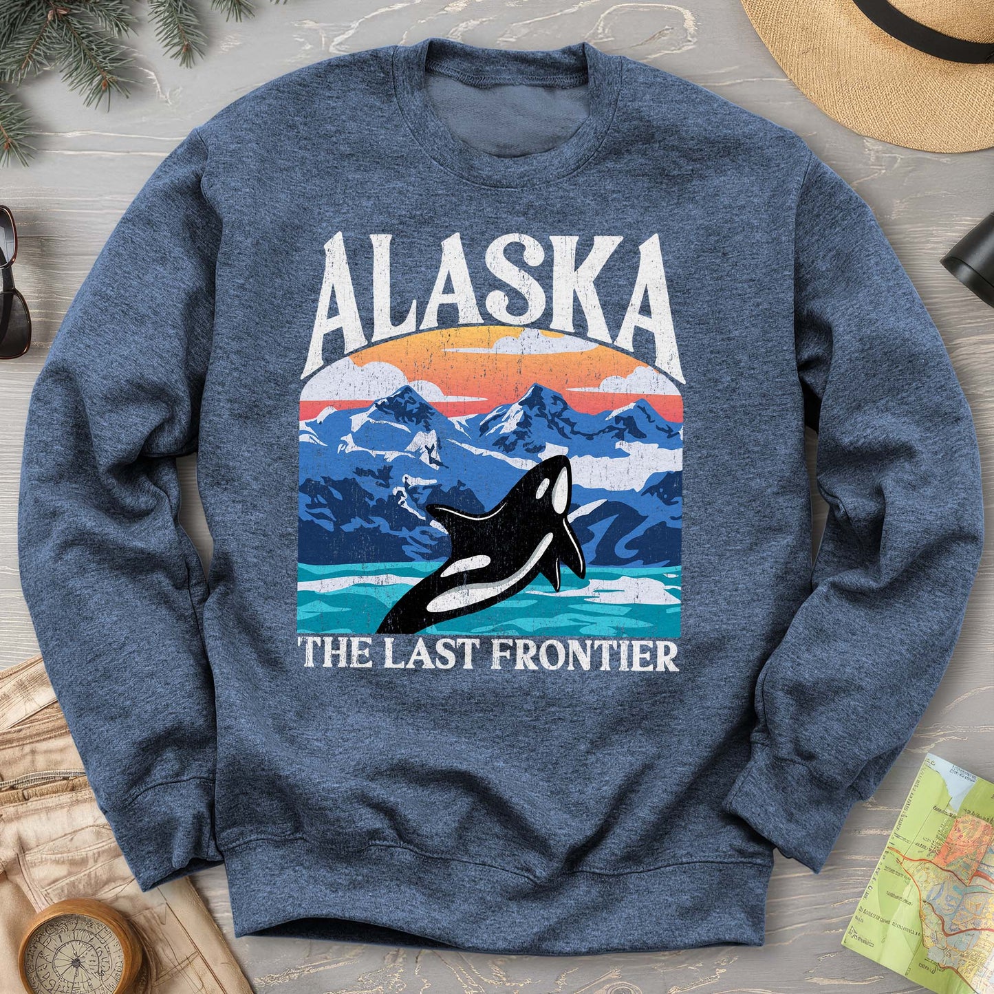 Alaska The Last Frontier "Big and Bold" Sweatshirt