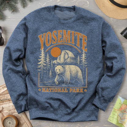 Yosemite National Park "Vintage El Capitan" Bear Sweatshirt