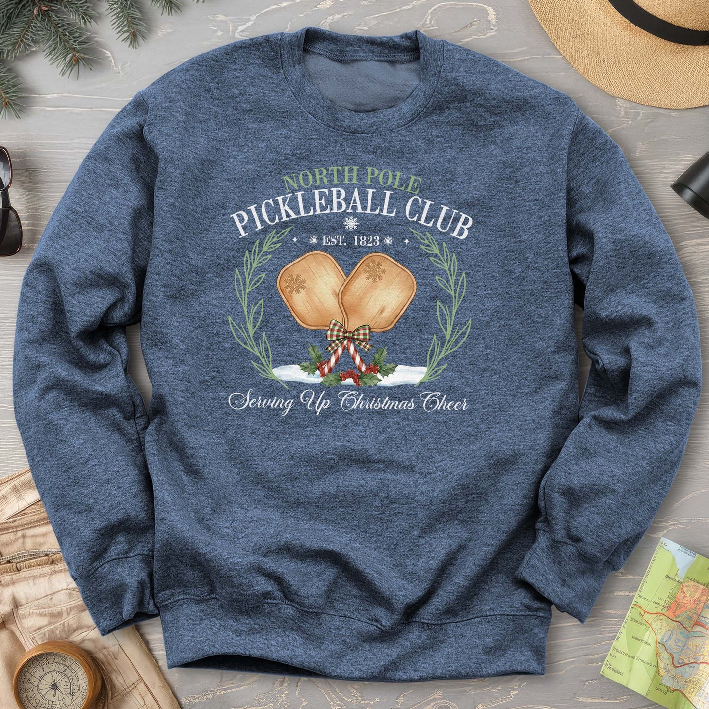 North Pole Pickleball Club Sweatshirt