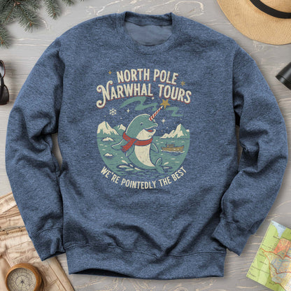 North Pole Narwhal Tours Sweatshirt