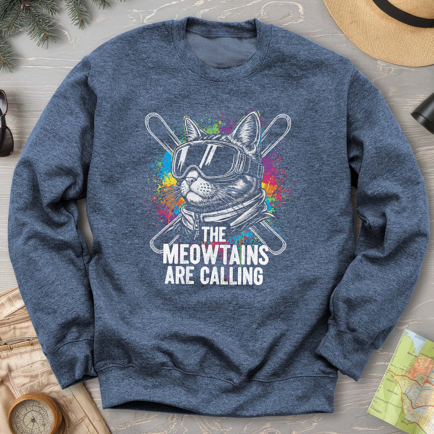 The Meowtains are Calling Sweatshirt