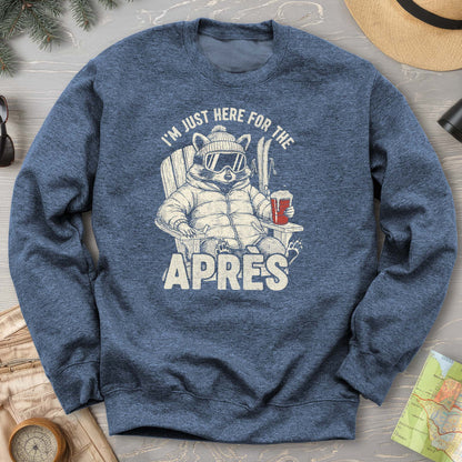 Just Here for the Apres "Raccoon" Sweatshirt