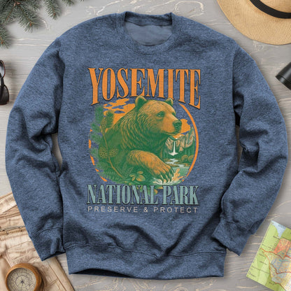 Yosemite Vintage Varsity Bear Sweatshirt