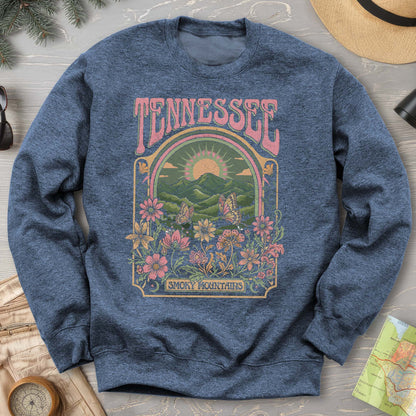 Tennessee Smoky Mountains Butterfly Sweatshirt