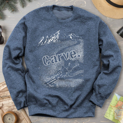 Carve Ski Print Sweatshirt