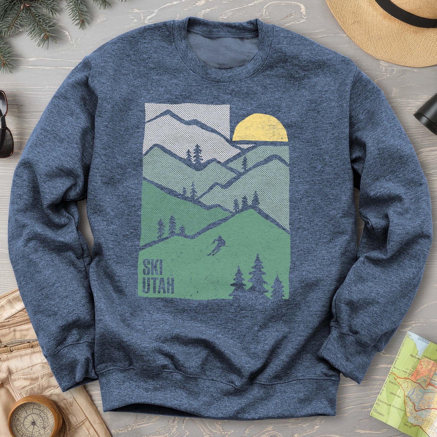 Ski Utah Mountains Sweatshirt