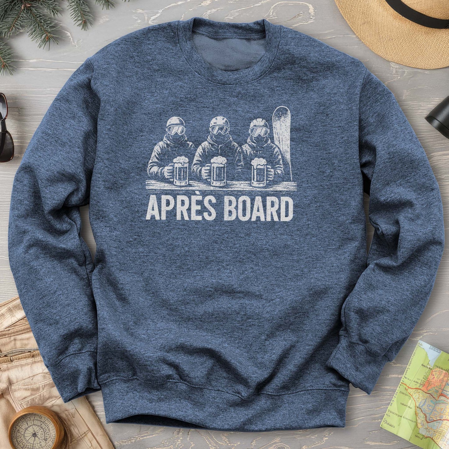 "Apres Board" Snowboard Sweatshirt