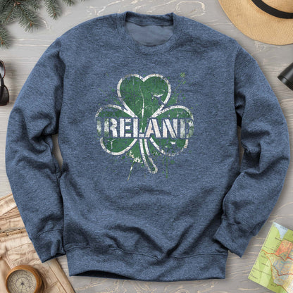 Ireland Shamrock Grunge Sweatshirt