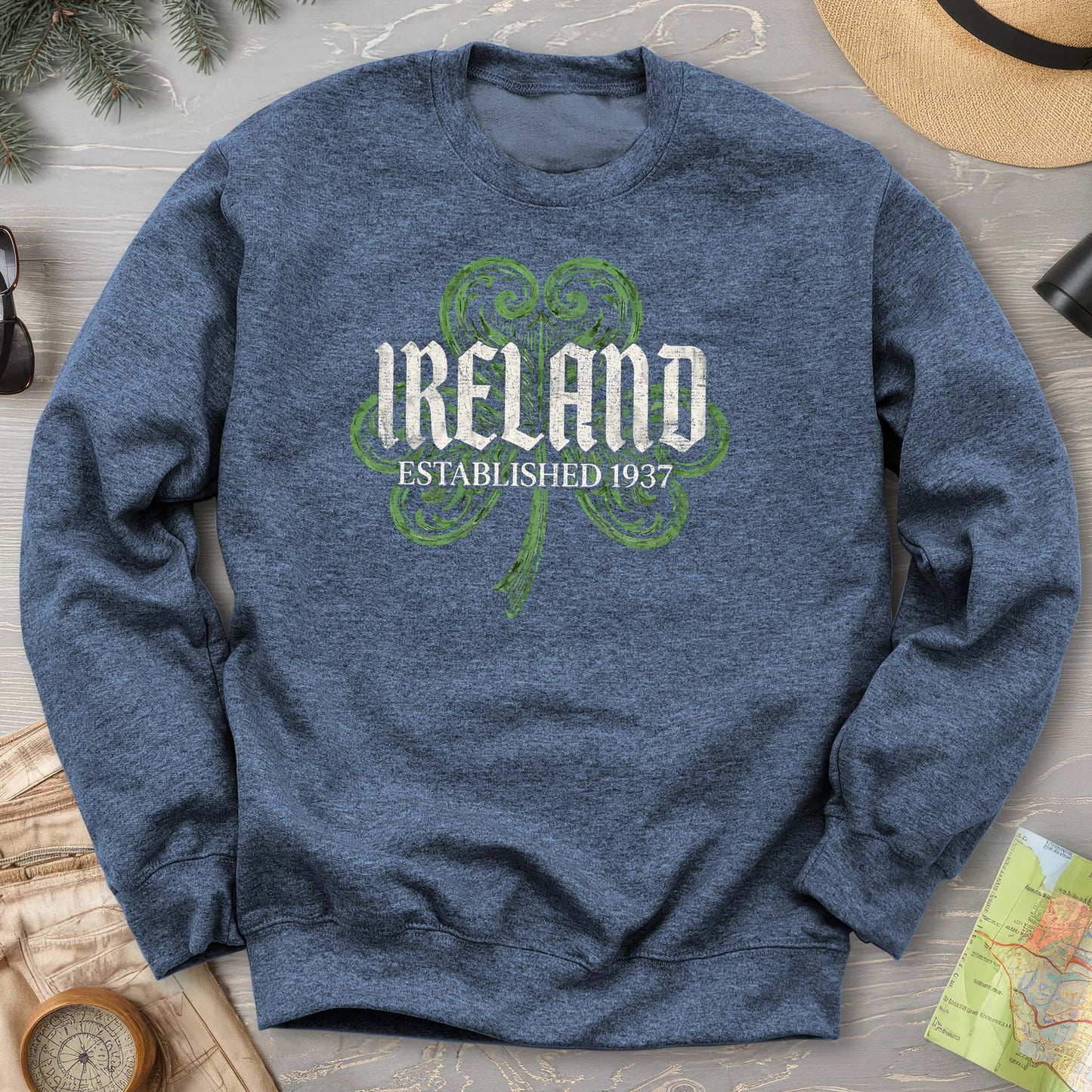 Ireland Gothic Shamrock Sweatshirt