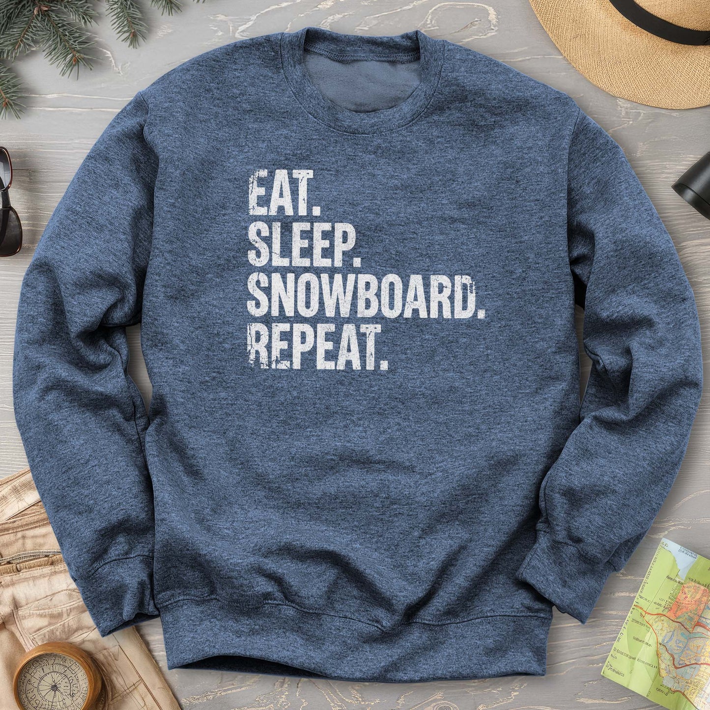 Eat Sleep Snowboard Sweatshirt
