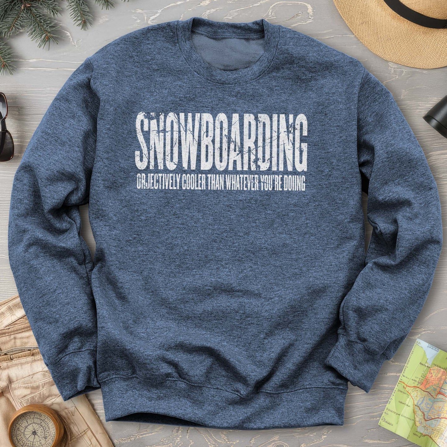 Snowboarding "Cooler" Sweatshirt