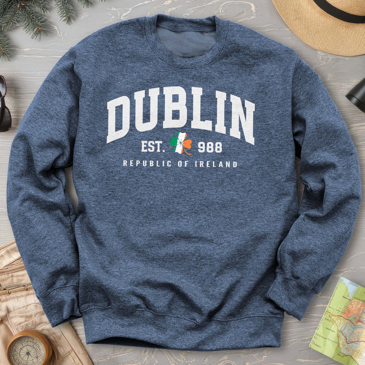 Dublin Varsity Flag Sweatshirt