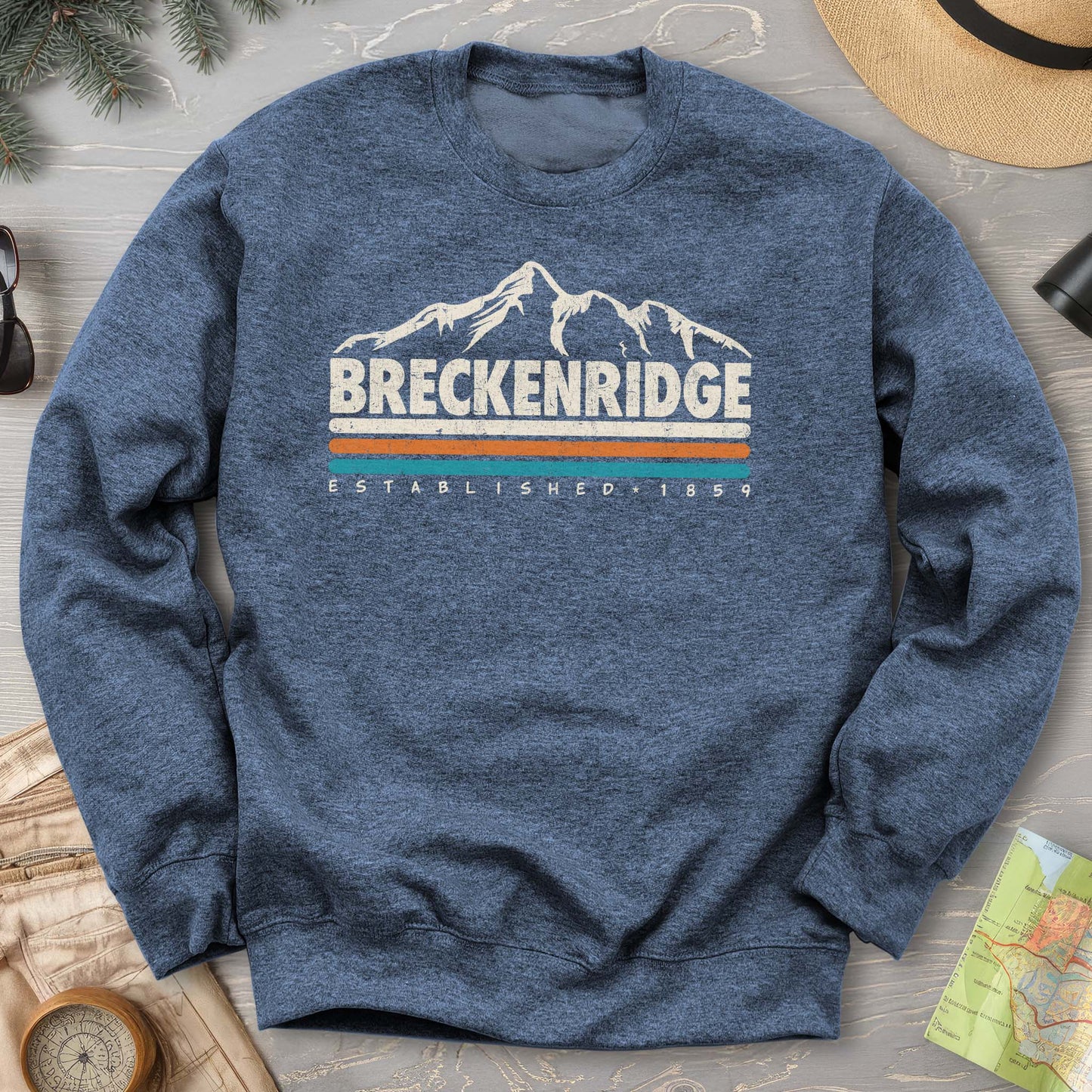Breckenridge Retro Stripe Sweatshirt