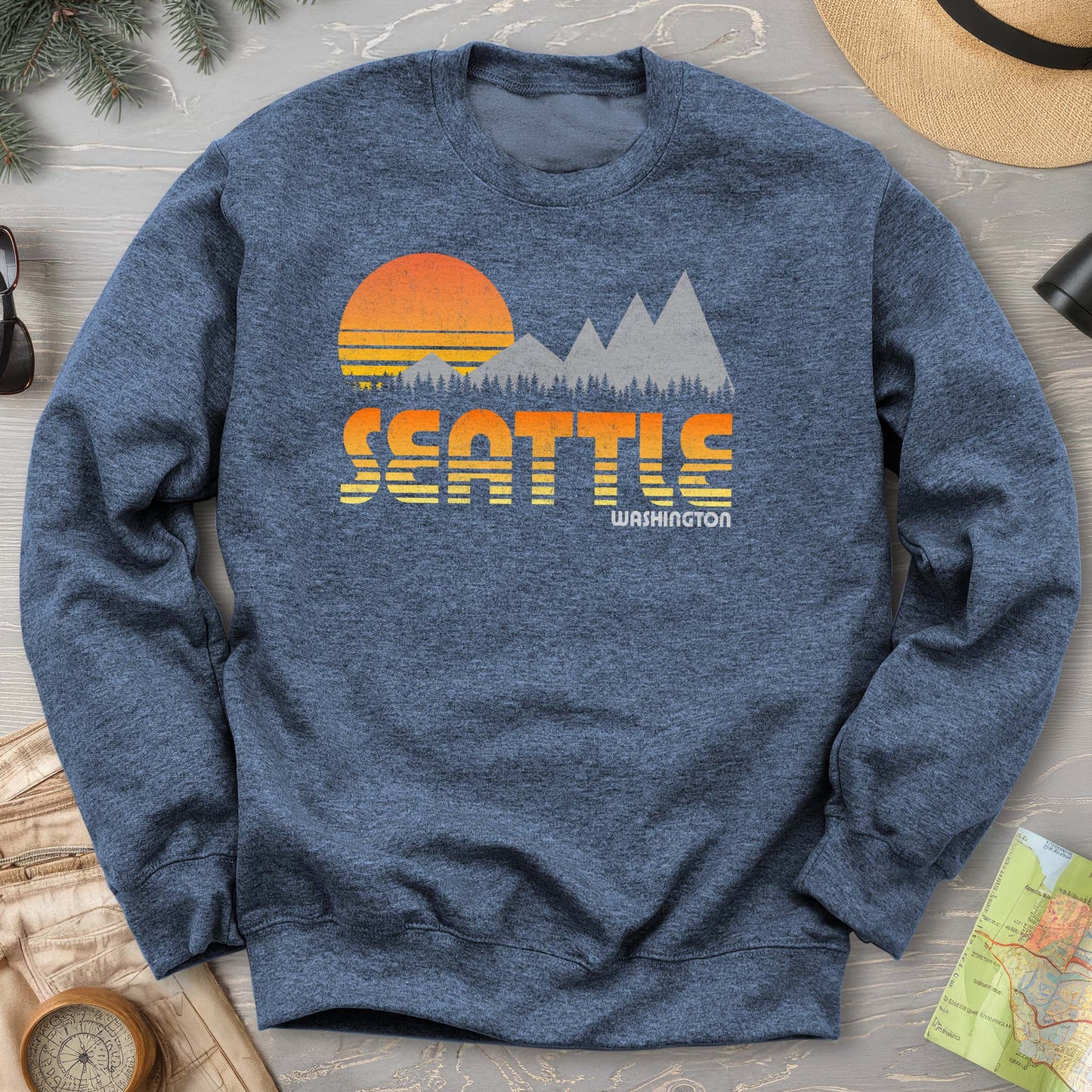 Seattle 80's Retro Sweatshirt