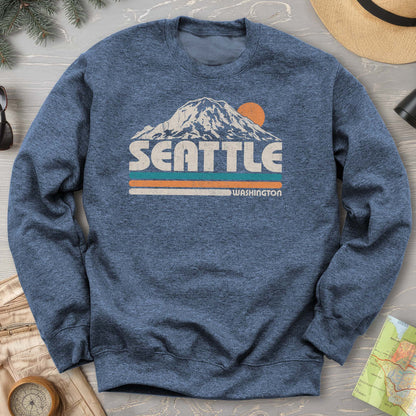 Seattle Retro Stripe Sweatshirt