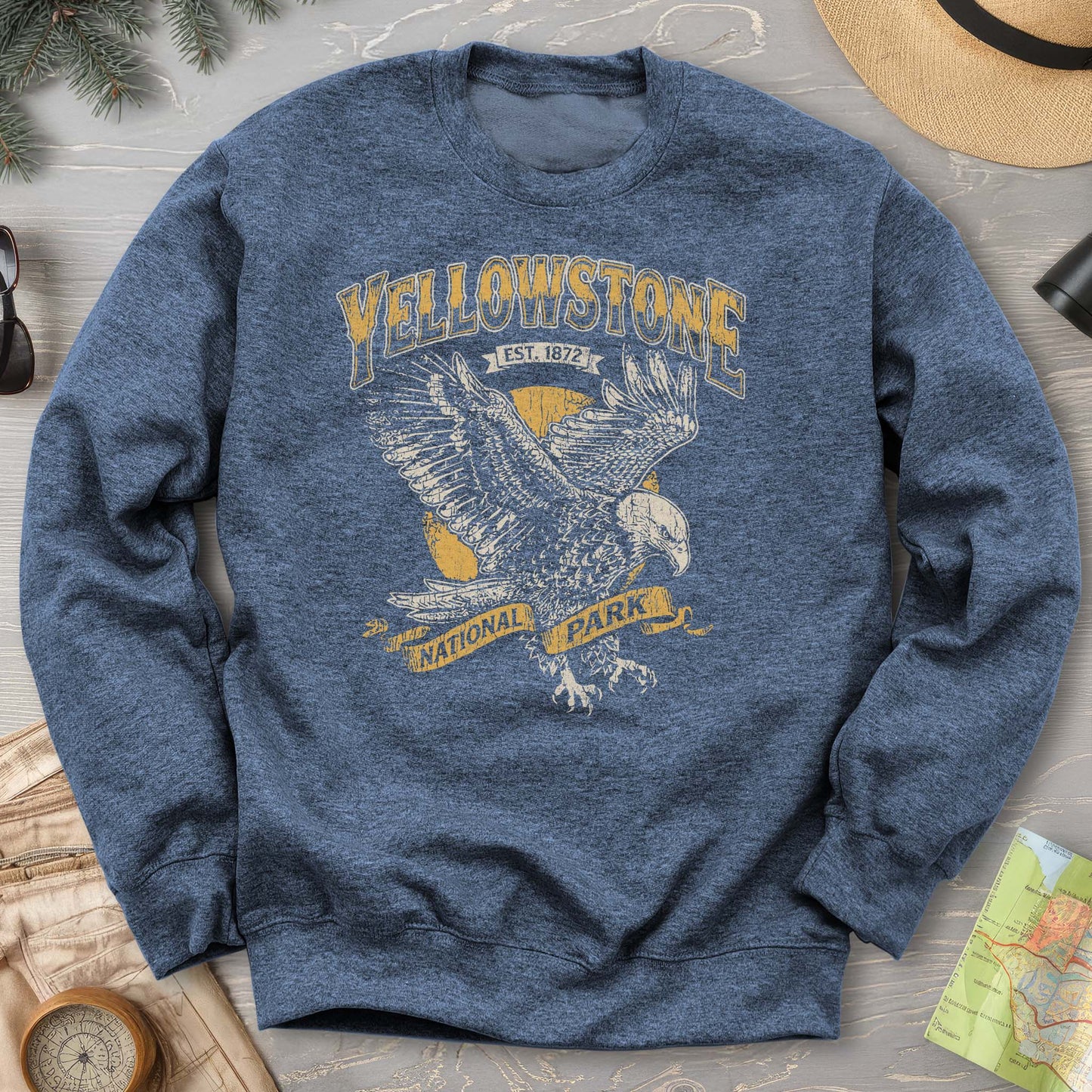 2026022698 Yellowstone Bald Eagle V01 - Gildan 18000 Sweatshirt
