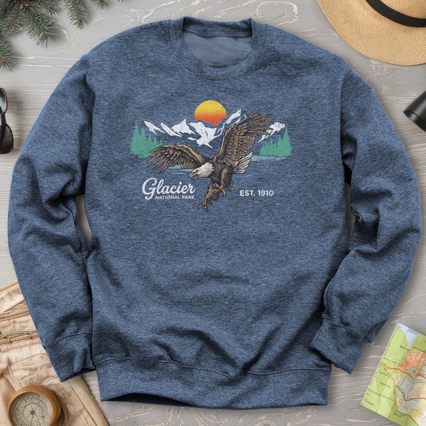 Glacier Bald Eagle Sweatshirt