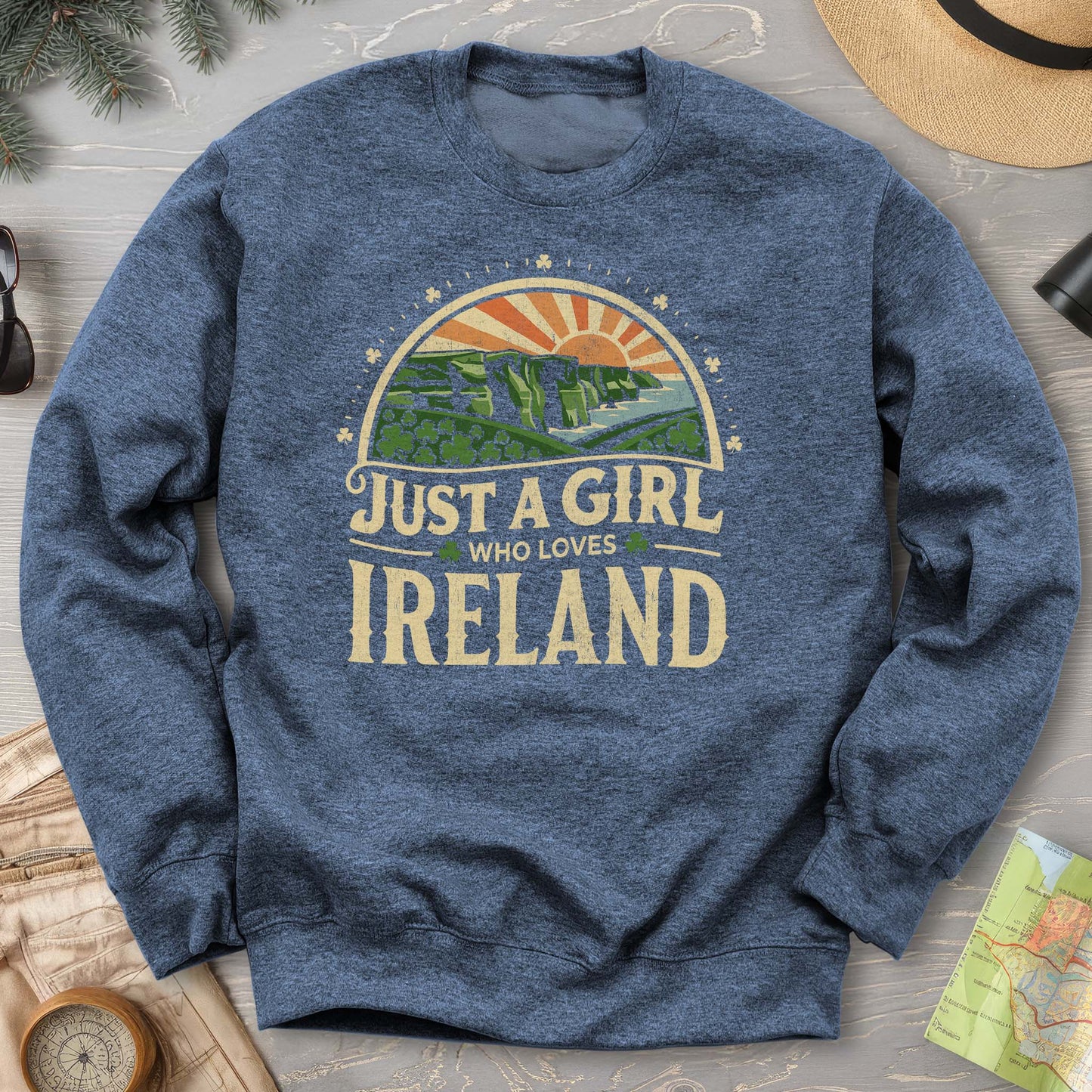 Just a Girl Who Loves Ireland Sweatshirt