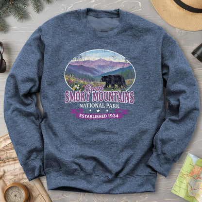Smoky Mountains Retro Bear Sweatshirt