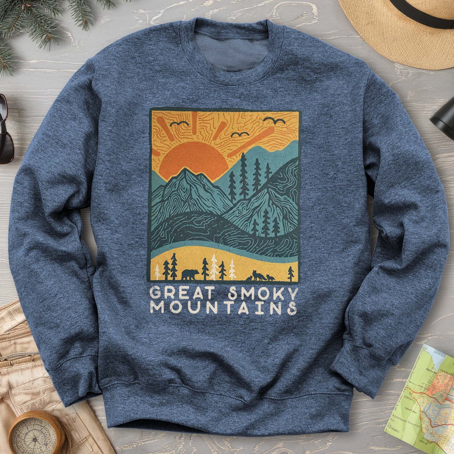Smoky Mountains Scandi Sweatshirt