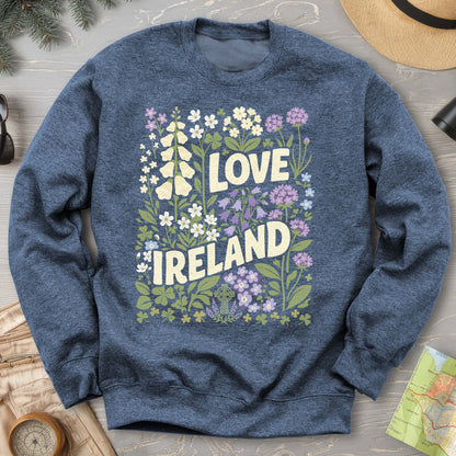 Love Ireland Flowers Sweatshirt