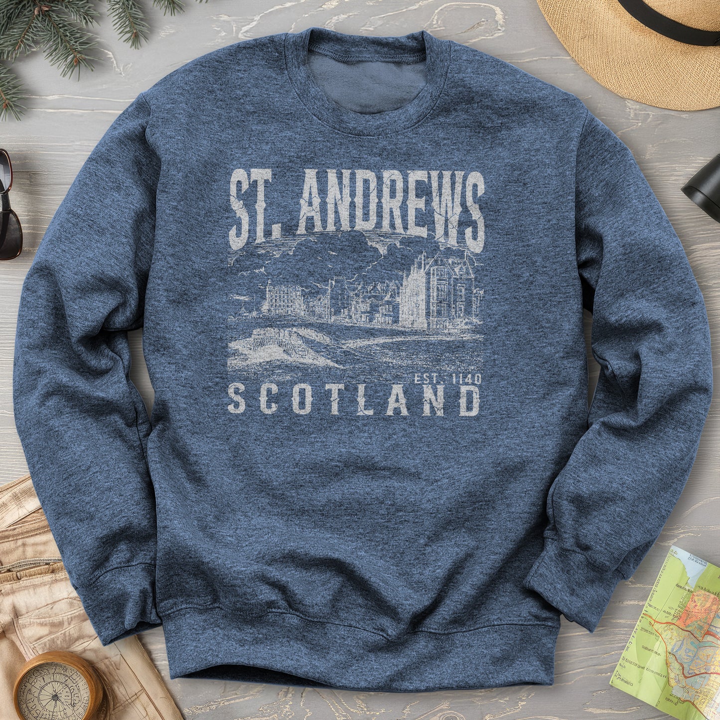 St. Andrews Scotland Sketch Sweatshirt