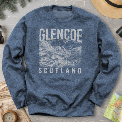 Glencoe Scotland Sketch Sweatshirt