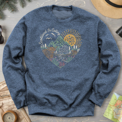 Scotland Is Calling Heart Sweatshirt
