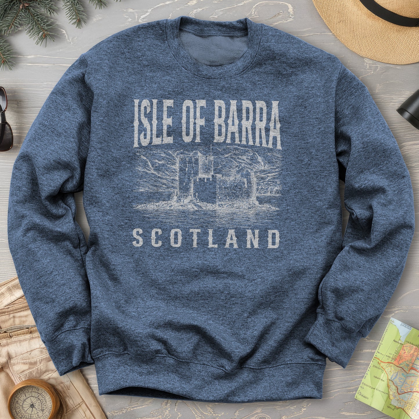 Isle of Barra Scotland Sketch Sweatshirt
