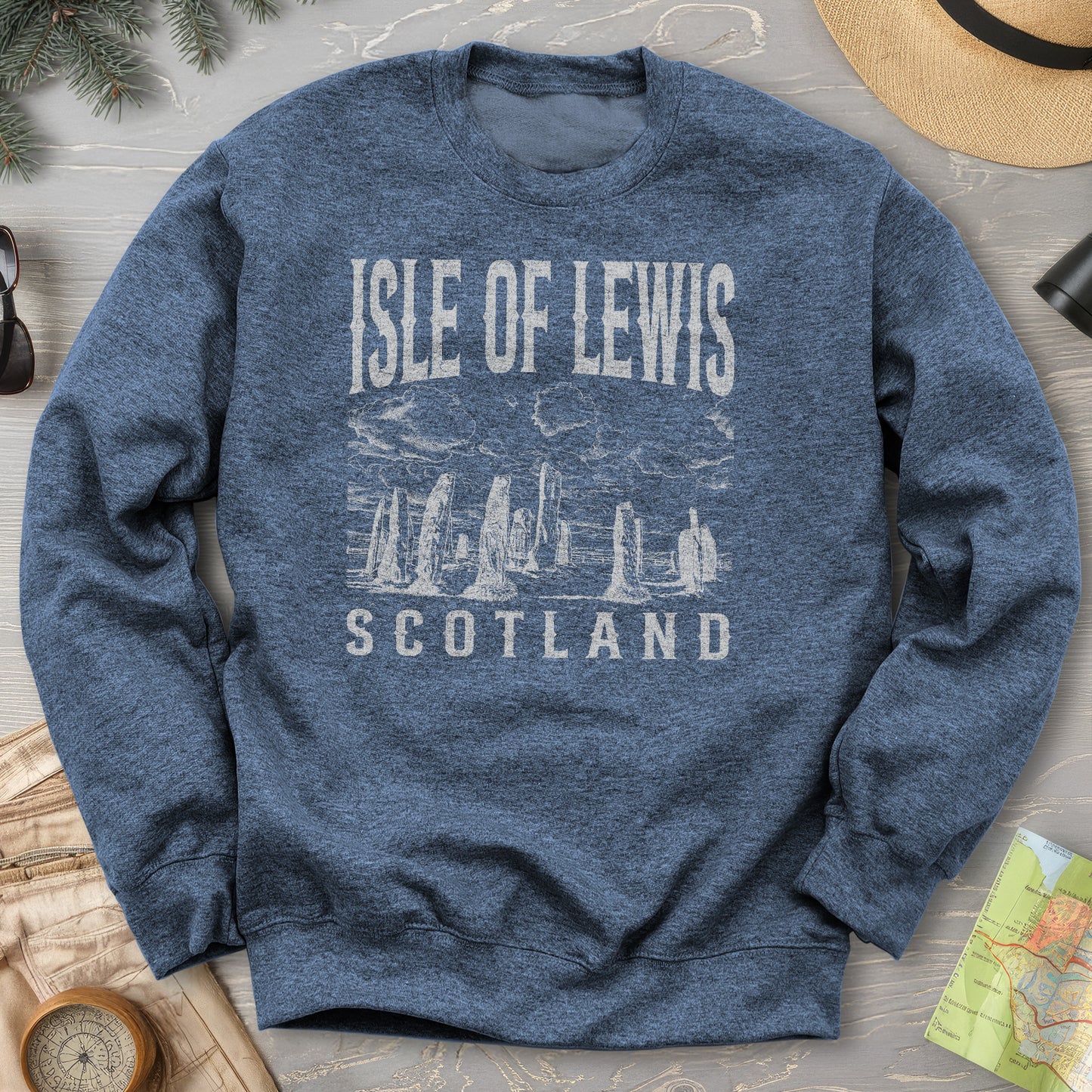 Isle of Lewis Scotland Sketch Sweatshirt