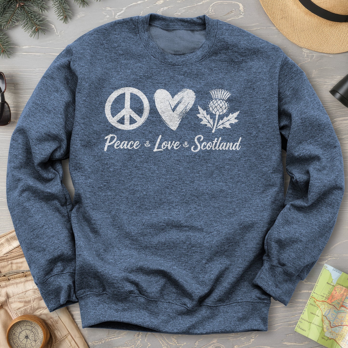 Peace Love Scotland Sweatshirt