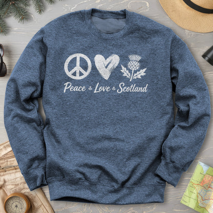 Peace Love Scotland Sweatshirt