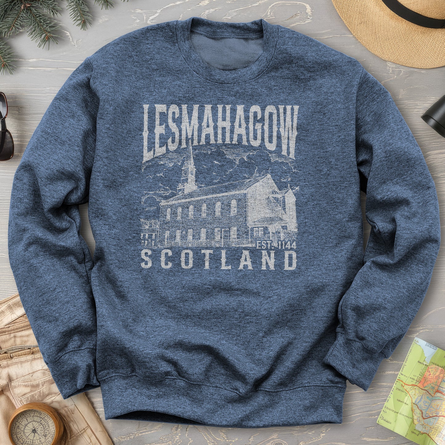 Lesmahagow Scotland Sketch Sweatshirt