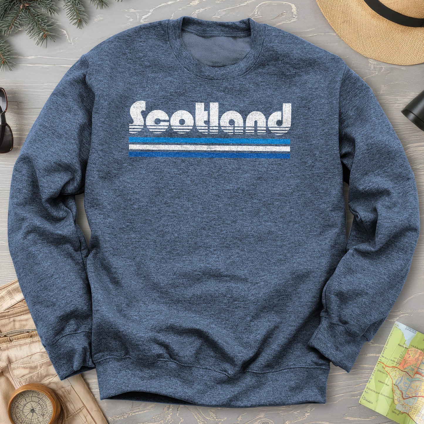 Scotland Retro Stripe Sweatshirt
