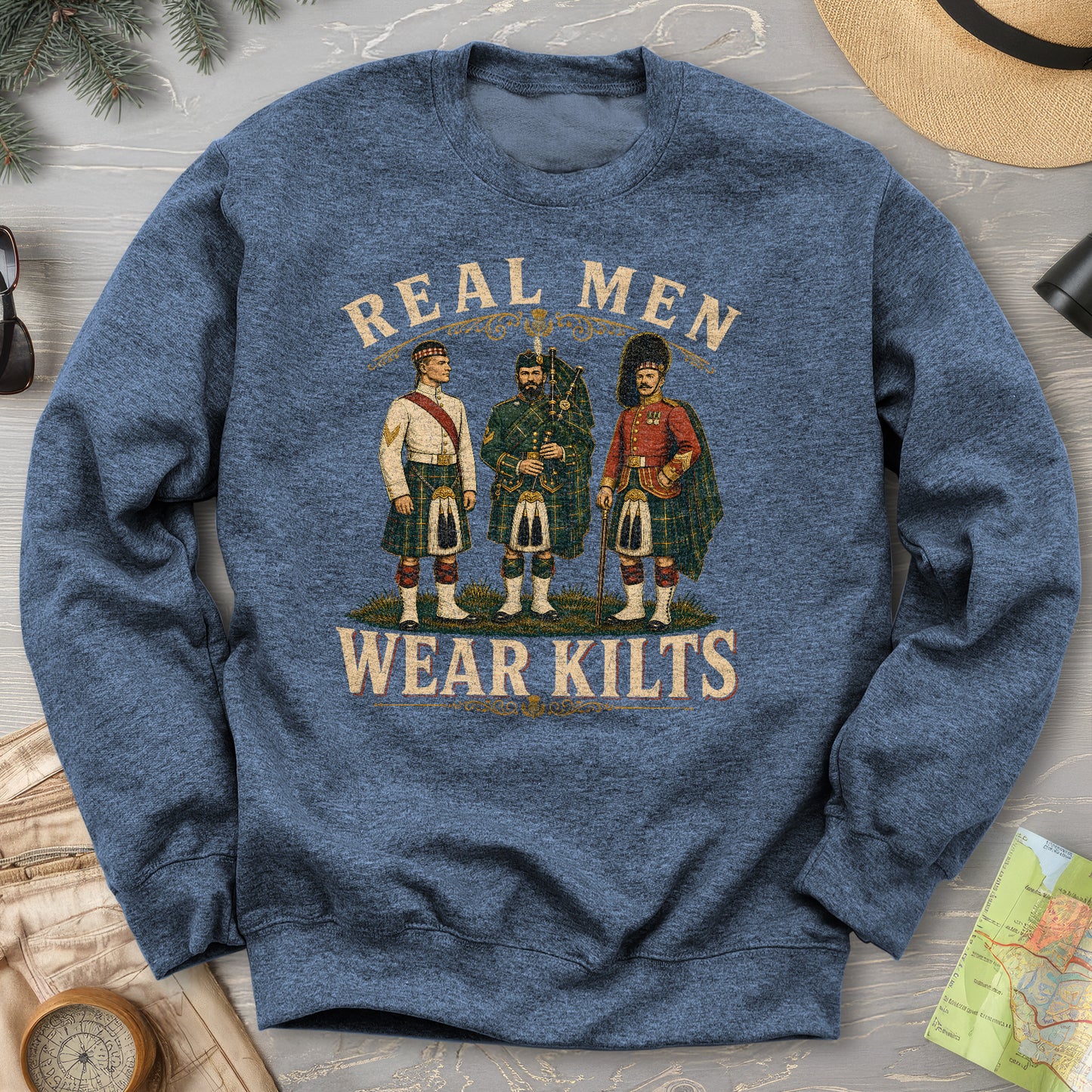 Real Men Wear Kilts Sweatshirt