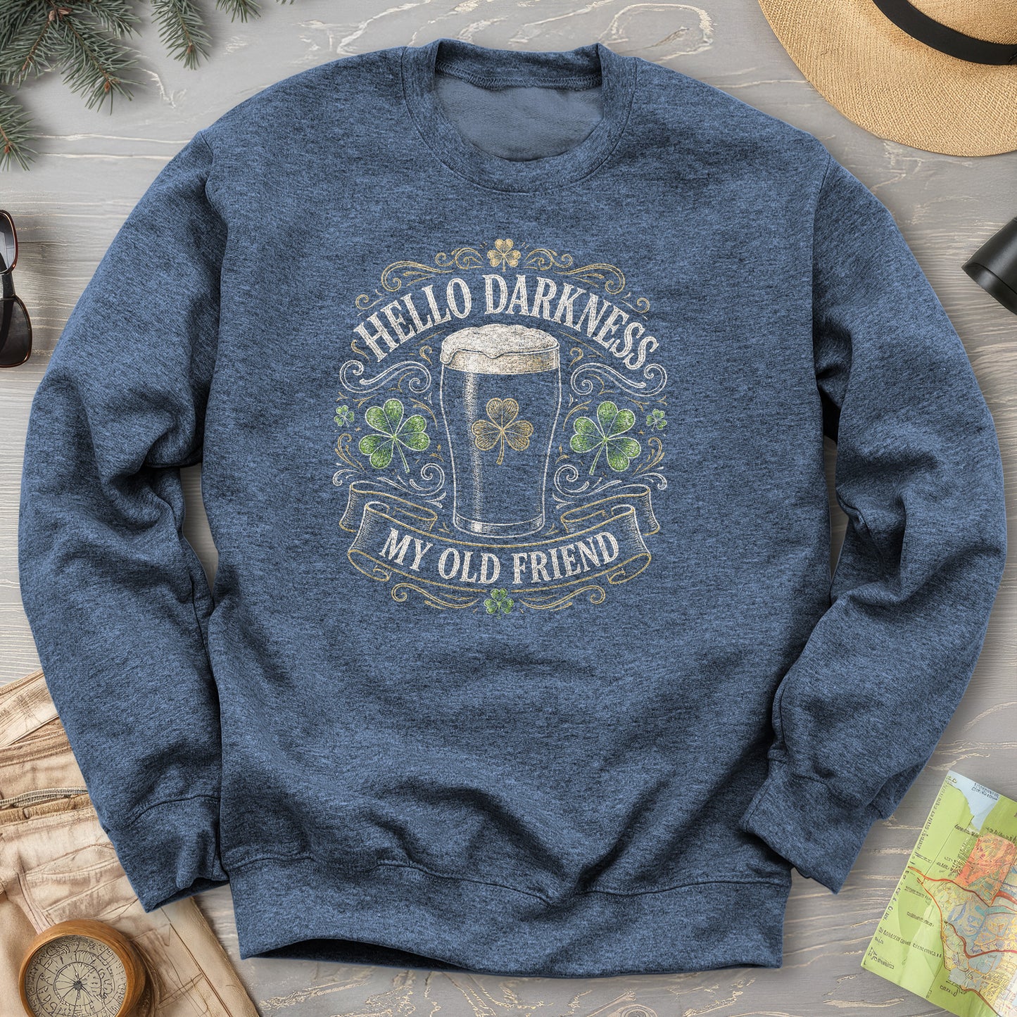 Darkness My Old Friend Irish Sweatshirt