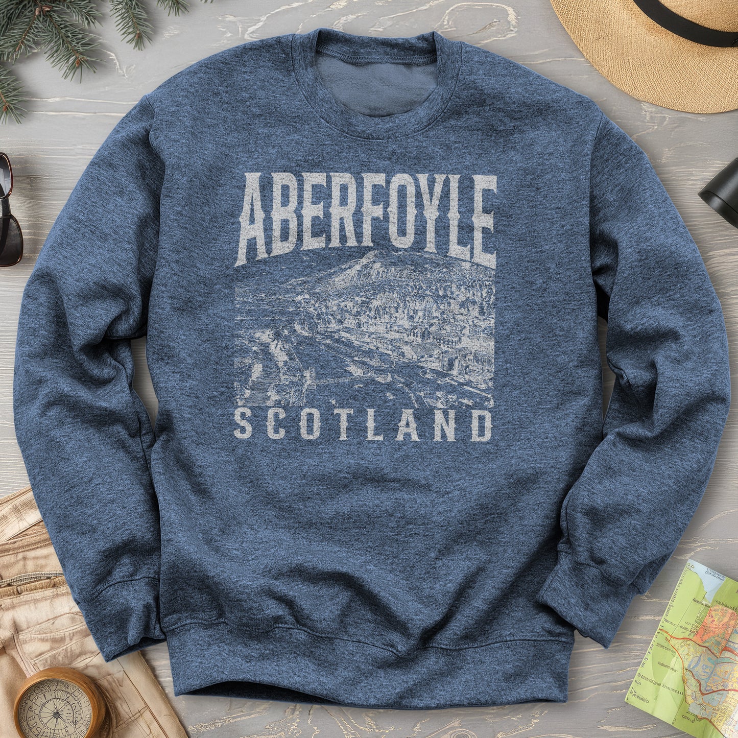 Aberfoyle Scotland Sketch Sweatshirt