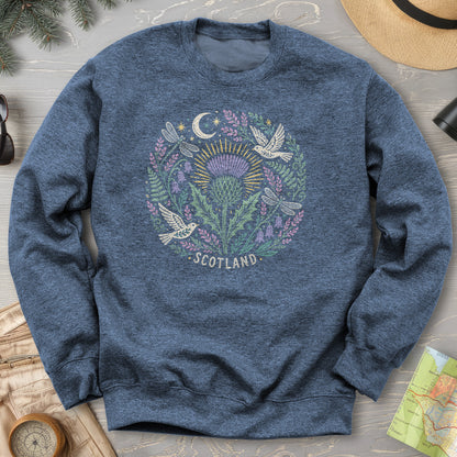Scotland Thistle Doves Sweatshirt