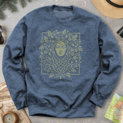 Green Goddess Crest Sweatshirt