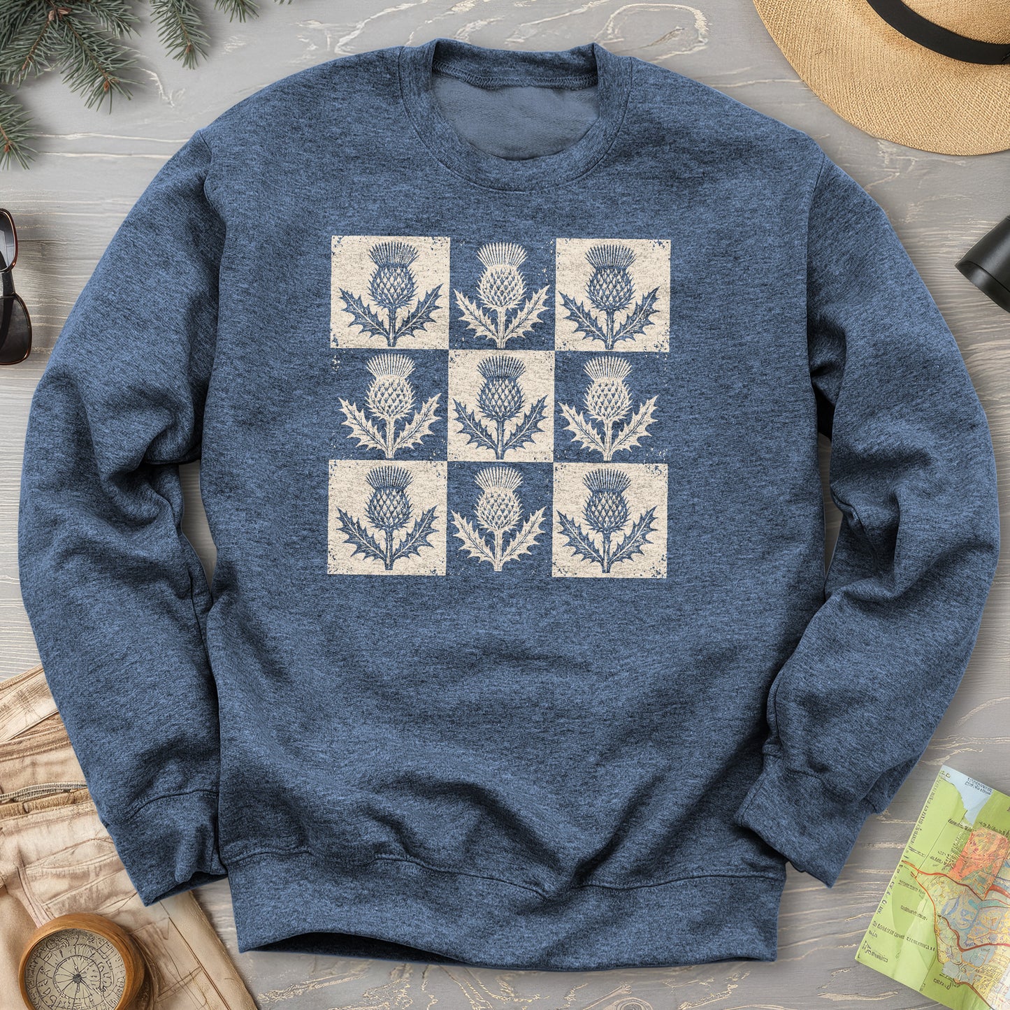 Thistle Box Pattern Sweatshirt