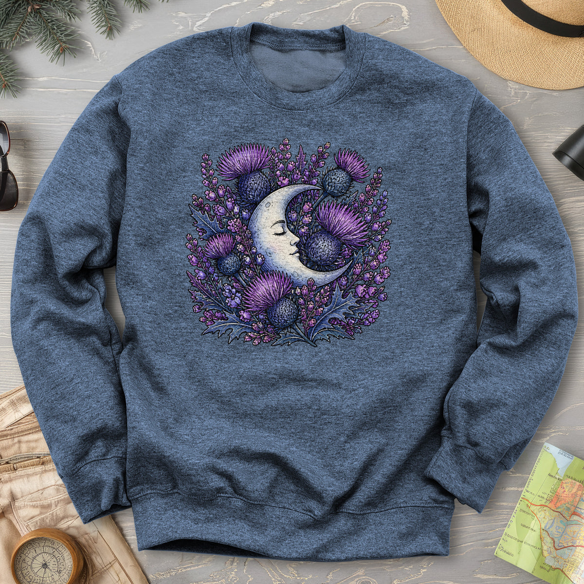 Botanical Moon Thistle Sweatshirt