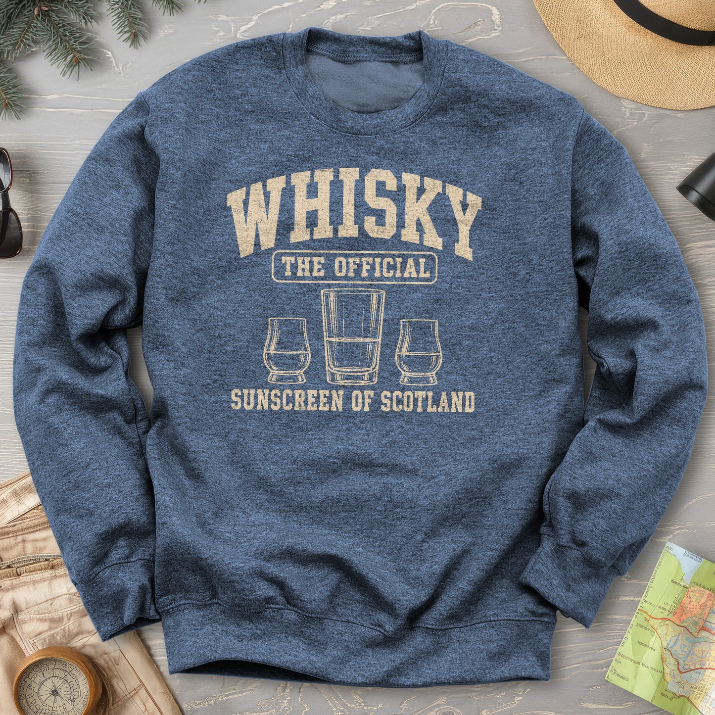 Whisky Scottish Sunscreen Sweatshirt