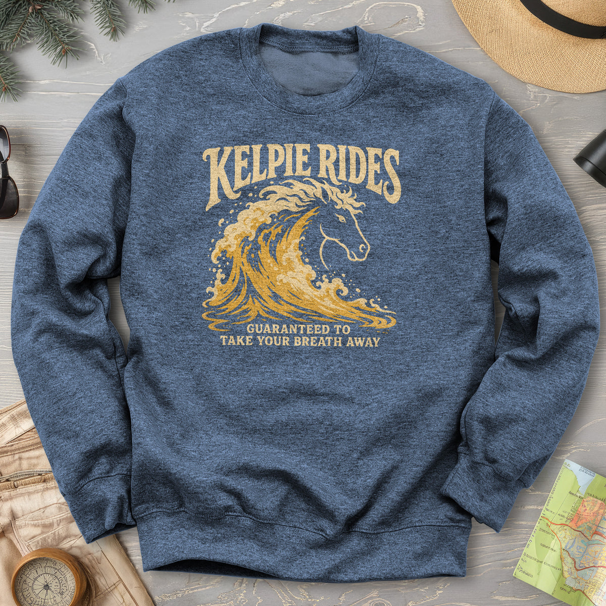 Kelpie Rides Retro Sweatshirt