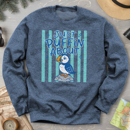 Just Puffin About Stripes Sweatshirt