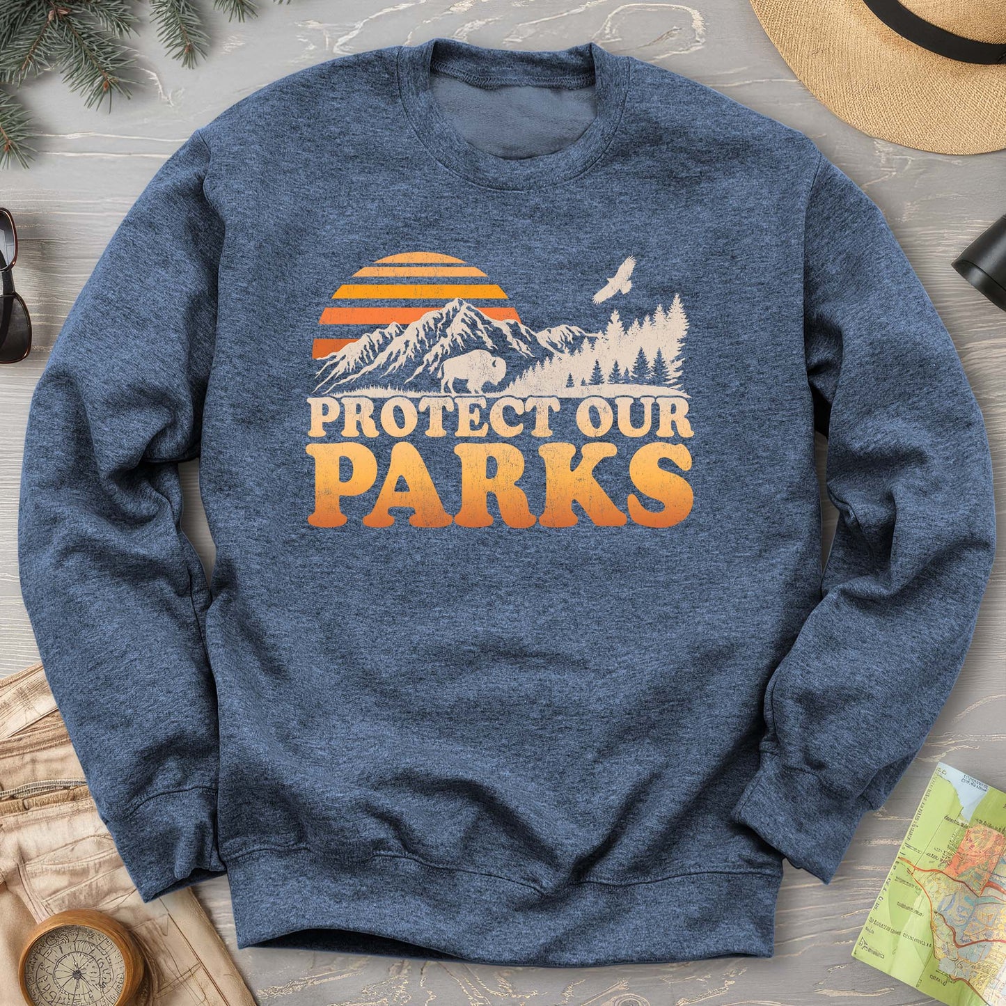 Protect Our Parks Vintage Sunset Sweatshirt